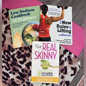 Health & Fitness Book Bundle- 3 for 1 price- OR $4 EACH!!